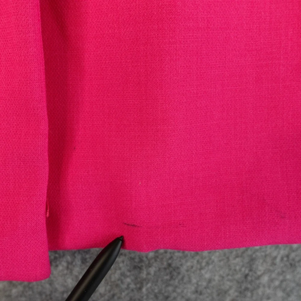 Maeve Anthropologie Blazer Womens 0 Hot Pink Double Breasted Jacket Career Bold - Picture 14 of 16